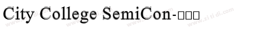 City College SemiCon字体转换